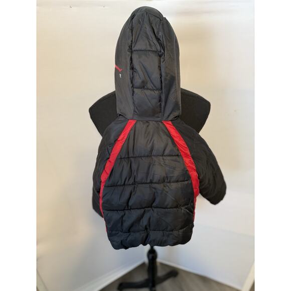 Air Jordan Puffer Jacket Toddler Sz 18 Month Hooded Full Zip Lined Logo - Picture 2 of 13